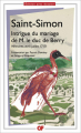 Couverture Intrigue du mariage de M. le duc de Berry : Mémoires, avril-juillet 1710 Editions Flammarion (GF) 2005