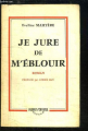 Couverture Je jure de m\'éblouir Editions Buchet / Chastel 1958