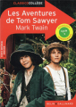 Couverture Les aventures de Tom Sawyer / Tom Sawyer Editions Belin / Gallimard (Classico - Collège) 2018