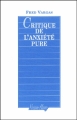 Couverture Critique de l'anxiété pure Editions Viviane Hamy 2003