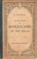 Couverture Anthologie des romanciers du XIXe siècle Editions Hachette 1931