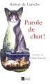 Couverture Parole de chat ! Editions L'Archipel 1998