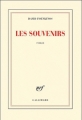 Couverture Les Souvenirs Editions Gallimard  (Blanche) 2011