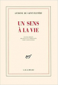 Couverture Un sens à la vie Editions Gallimard  (Blanche) 1973