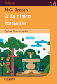 Couverture Agatha Raisin enquête, tome 07 : À la claire fontaine Editions Feryane (Gros Caracteres) 2018