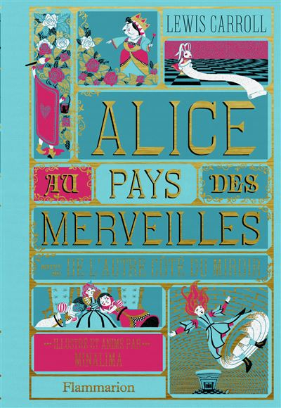 Couverture Alice au Pays des Merveilles, illustré (MinaLima)