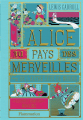 Couverture Alice au Pays des Merveilles, illustré (MinaLima) Editions Flammarion (Jeunesse) 2022