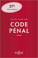 Couverture Code pénal Editions Dalloz 2022