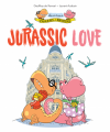 Couverture Les aventures de Pancrace et Dorimène, tome 1 : Jurassic Love Editions L'École des loisirs (Kaléidoscope) 2022