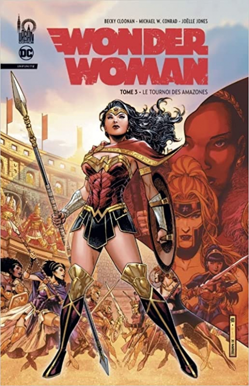 Couverture Wonder Woman Infinite, tome 3 : Le tournois des amazones 