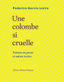 Couverture Une colombe si cruelle  Editions Bruno Doucey 2020
