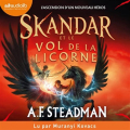 Couverture Skandar, tome 1 : Skandar et le vol de la licorne Editions Audiolib 2022