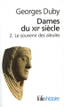Couverture Dames du XIIe siècle, tome 2 : Le souvenir des aïeules Editions Folio  (Histoire) 2007
