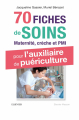Couverture 70 fiches de soins pour l'auxiliaire de puériculture Editions Elsevier Masson 2018