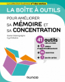 Couverture La boîte à outils pour améliorer sa mémoire et sa concentration Editions Dunod 2021