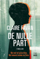 Couverture De nulle part Editions HarperCollins (Noir) 2022