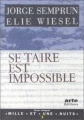 Couverture Se taire est impossible Editions Mille et une nuits 1995