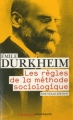 Couverture Les règles de la méthode sociologique Editions Flammarion (Champs - Classiques) 2010