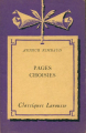 Couverture Pages choisies Editions Larousse 1957
