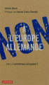 Couverture Non a l'Europe Allemande Editions Autrement 2013