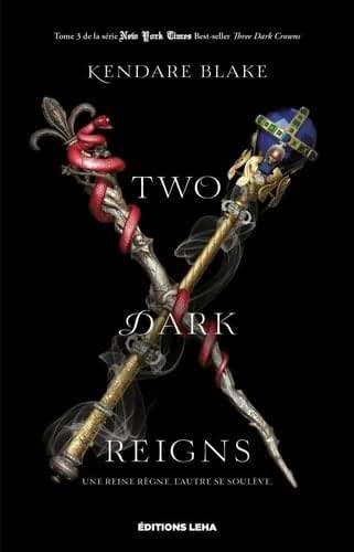Couverture Three Dark Crowns, tome 3 : Two Dark Reigns