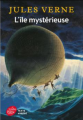 Couverture L'île mystérieuse, abrégé Editions Le Livre de Poche (Jeunesse) 2014