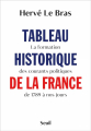 Couverture Tableau historique de la France Editions Seuil 2022