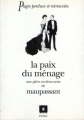 Couverture La paix du ménage Editions André Sauret 1993