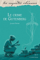 Couverture Le crime de Gutenberg Editions Le Verger (Les enquêtes rhénanes) 2021