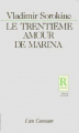 Couverture Le trentième amour de Marina Editions Lieu Commun 1987