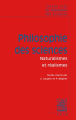 Couverture Philosophie des sciences, tome 2 : Naturalismes et réalismes Editions Vrin 2004