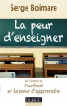 Couverture La peur d'enseigner Editions Dunod (Enfances) 2012