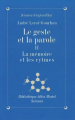 Couverture Le Geste et la Parole, tome 2 : La Mémoire et les Rythmes Editions Albin Michel 1965