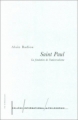 Couverture Saint Paul : La Fondation de l'universalisme Editions Collège international de philosophie 1998