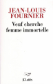 Couverture Veuf cherche femme immortelle Editions JC Lattès 2022