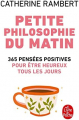 Couverture Petite philosophie du matin Editions Le Livre de Poche 2007
