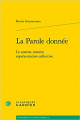 Couverture La Parole Donnee : Le Contrat Comme Representation Collective Editions Garnier Flammarion 2019