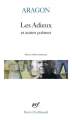 Couverture Les Adieux et autres poèmes Editions Gallimard  (Poésie) 2022