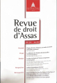 Couverture Revue de droit d’Assas Editions Lextenso 2