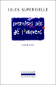 Couverture Premiers pas de l\'univers Editions Gallimard  (L'imaginaire) 1998