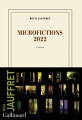 Couverture Microfictions 2022 Editions Gallimard  (Blanche) 2022