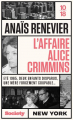 Couverture L’Affaire Alice Crimmins Editions 10/18 2023