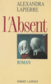 Couverture L'absent Editions Robert Laffont 2015