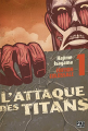 Couverture L'Attaque des Titans, triple, tome 01 Editions Pika (Seinen) 2015