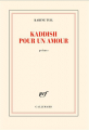 Couverture Kaddish pour un amour Editions Gallimard  (Blanche) 2023