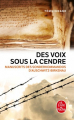 Couverture Des voix sous la cendre : Manuscrits des Sonderkommandos d'Auschwitz-Birkenau Editions Le Livre de Poche 2019