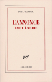 Couverture L'annonce faite à Marie Editions Gallimard  (Blanche) 1912