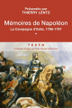 Couverture Mémoires de Napoléon : La campagne d'Italie 1796-1797 Editions Tallandier 2010