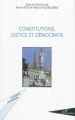 Couverture Constitutions, justice et démocratie Editions L'Harmattan 2010