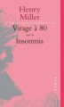 Couverture Virage à 80 suivi de Insomnia Editions Stock 1996